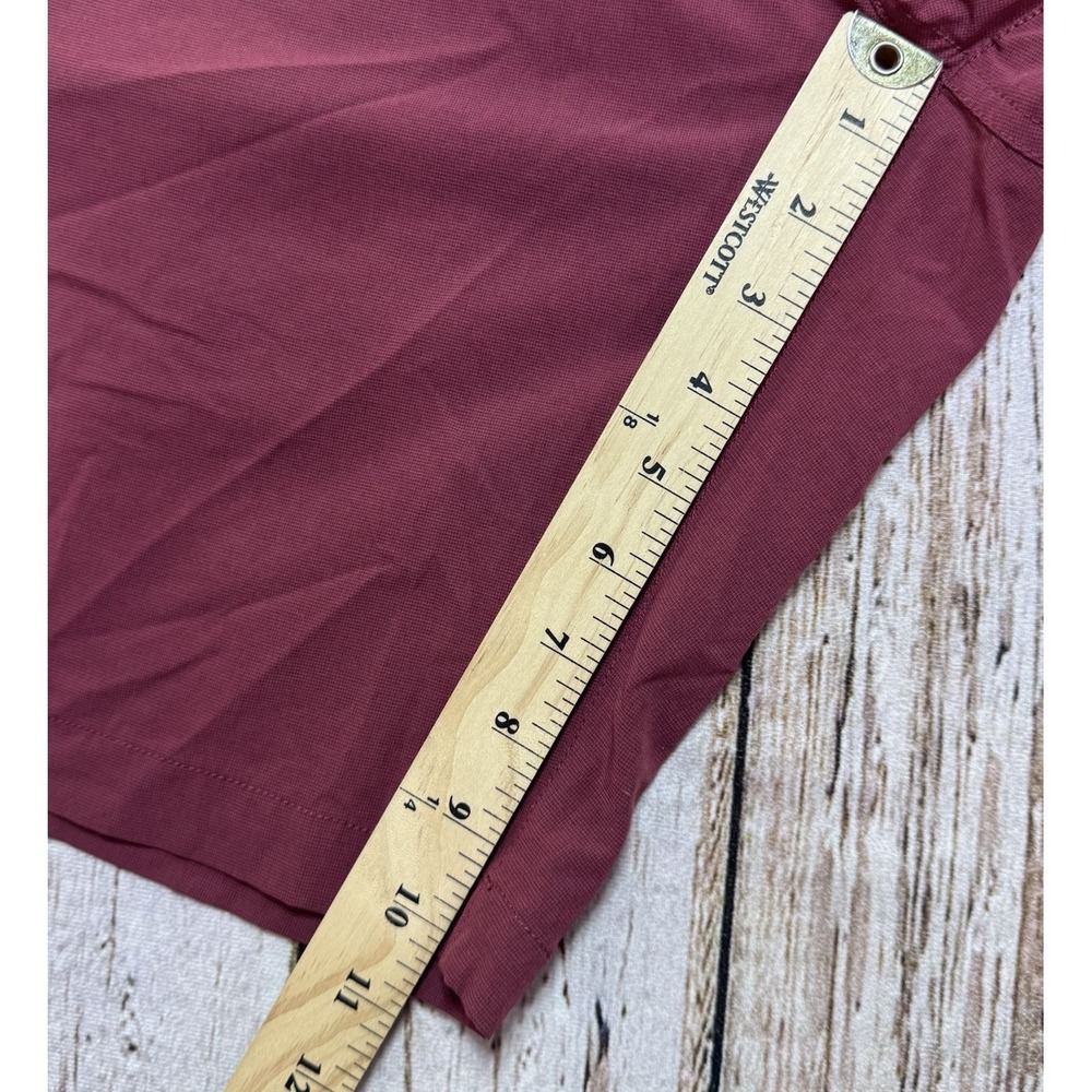 7 Diamonds Shorts Men's 32 Maroon Momentum Performance Stretch Lightweight - Picture 5 of 7